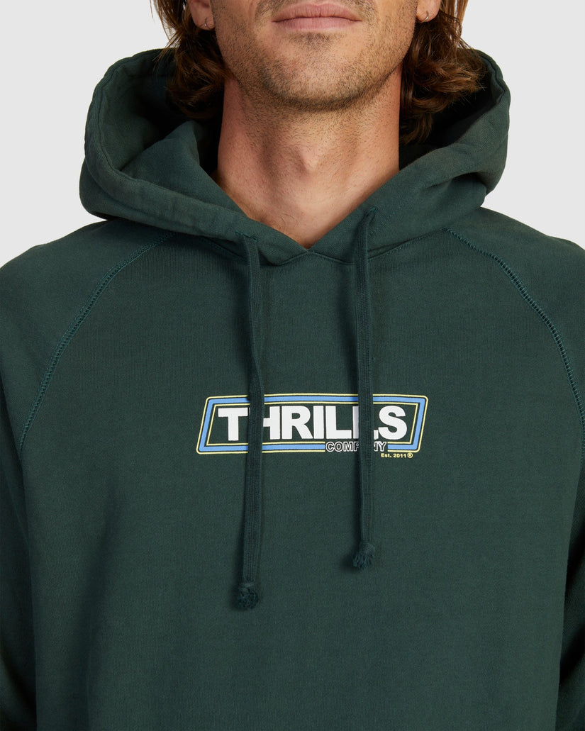 MENS VARSITY RAGLAN PULL ON HOODIE