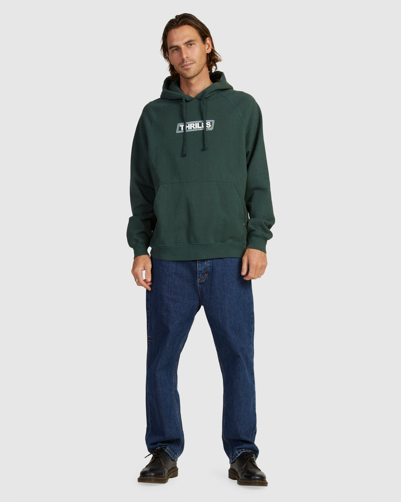 MENS VARSITY RAGLAN PULL ON HOODIE