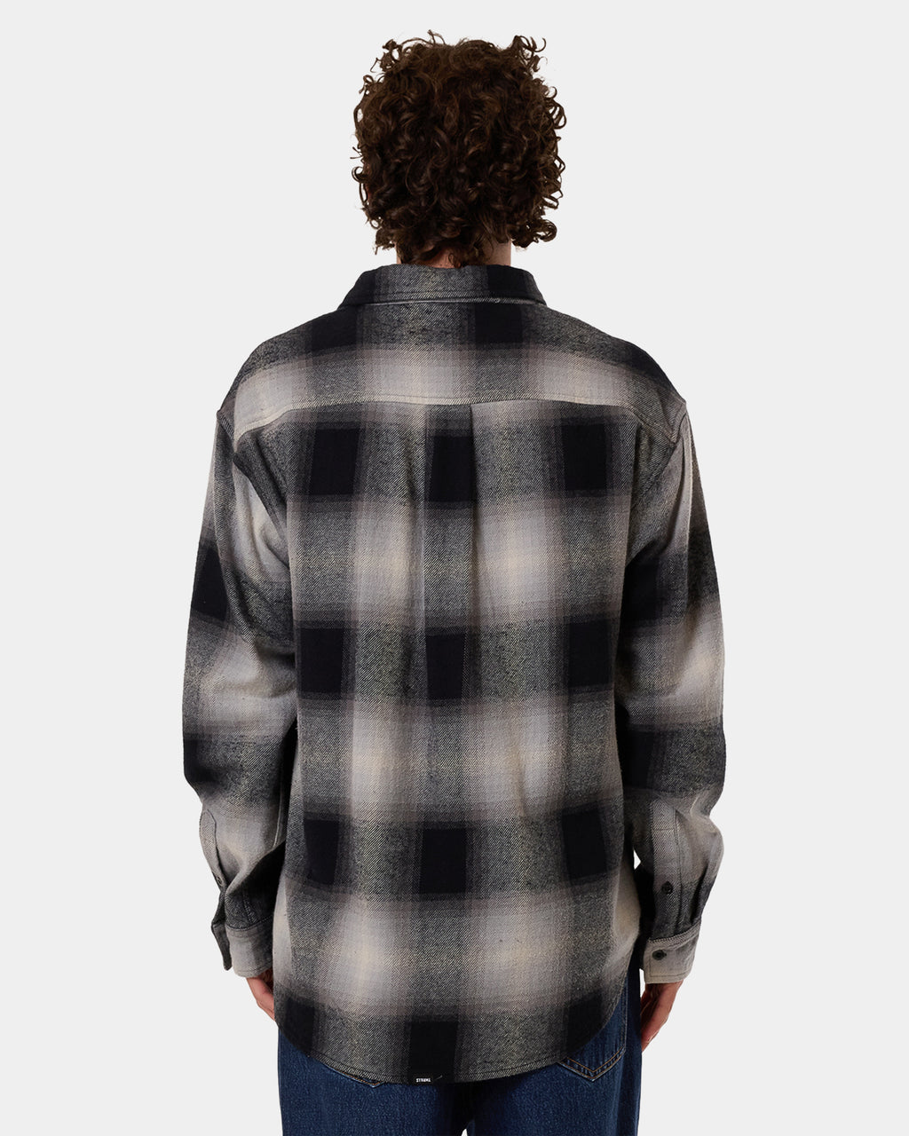 Mens Barrio Long Sleeve Flannel Shirt