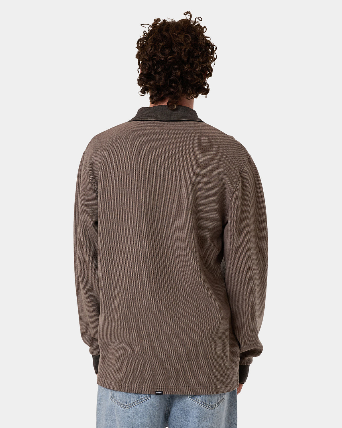 Mens Thrills Union Rugby Jacquard Long Sleeve T-Shirt