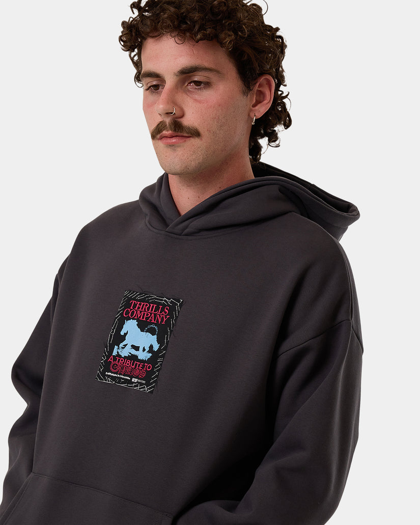 Mens Chain Of Formation Slouch Pullover Hoodie