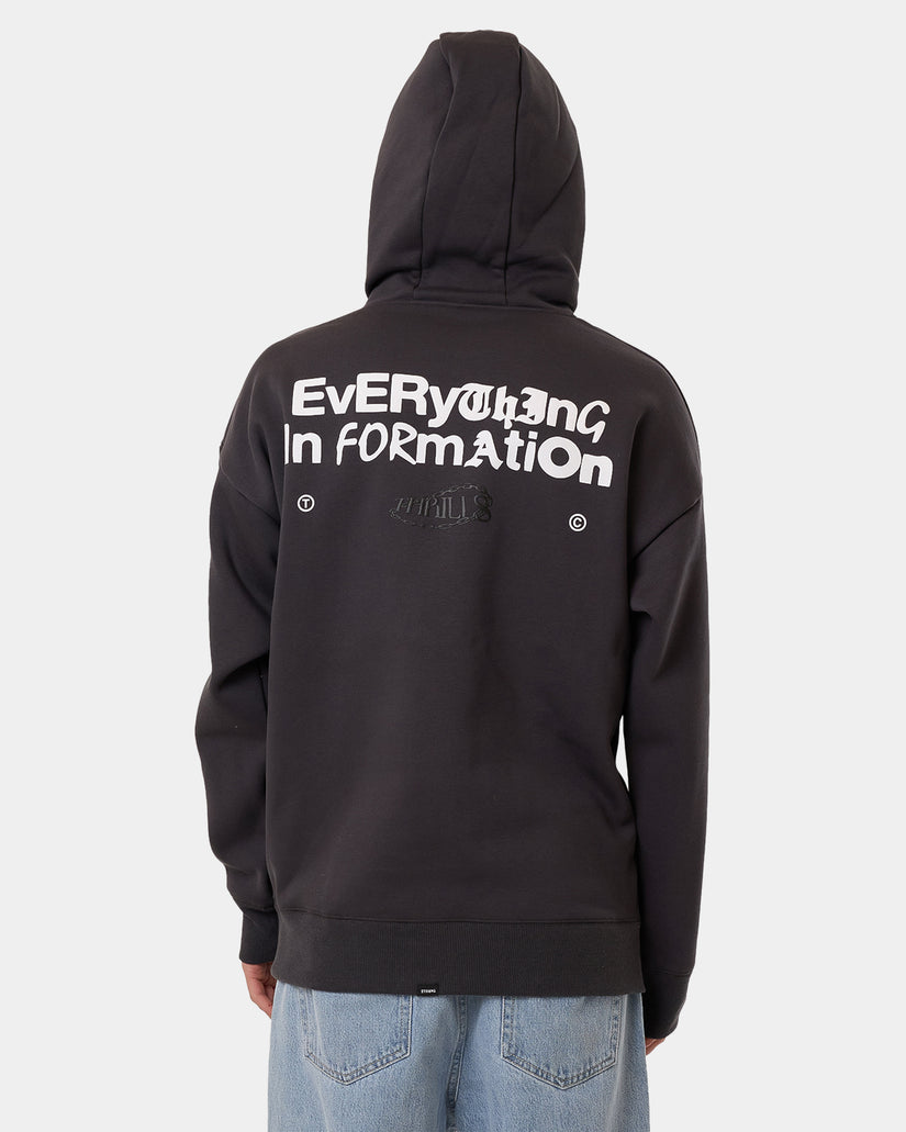 Mens Chain Of Formation Slouch Pullover Hoodie