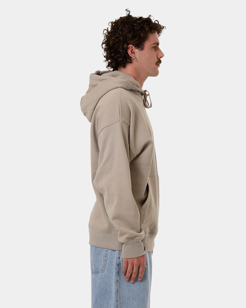 Mens Minimal Thrills Slouch Pullover Hoodie