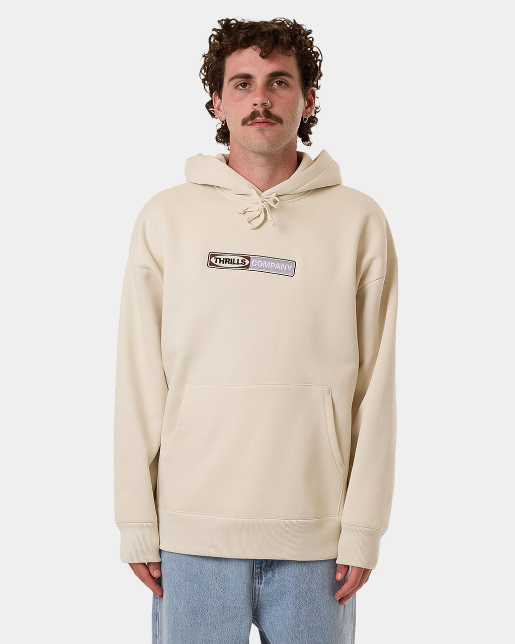 Mens Locked In Slouch Pullover Hoodie