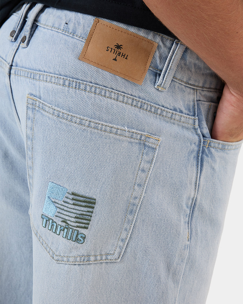 Mens Hazed Slacker Demin Jeans