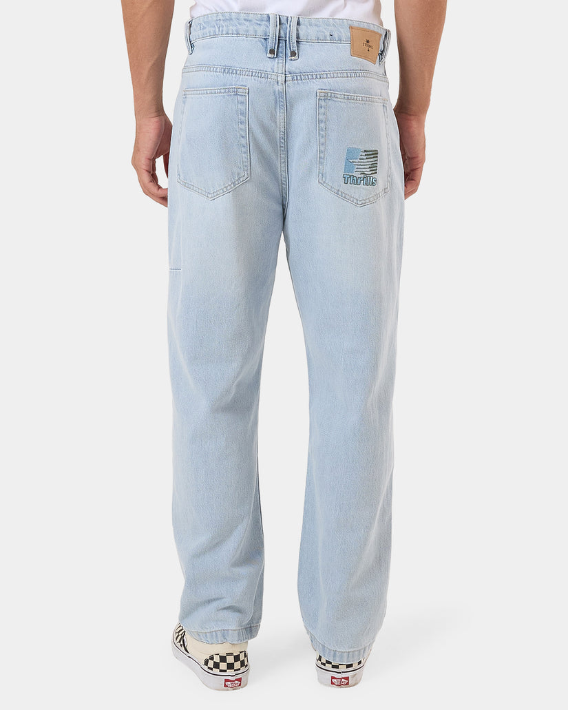 Mens Hazed Slacker Demin Jeans