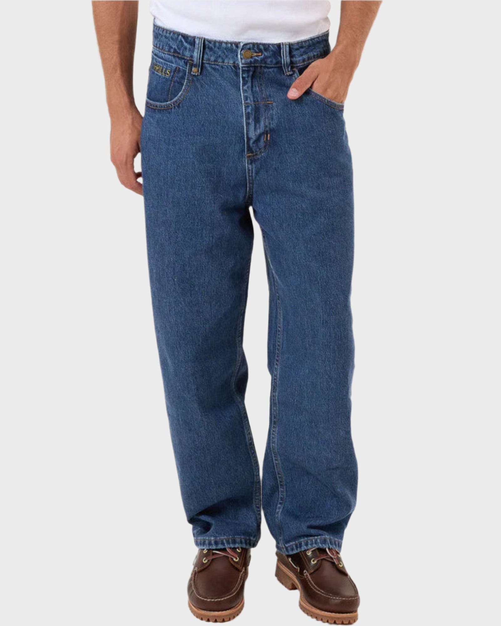 Mens Behind It All Big Slacker Denim Jeans Mens Behind It All Big Slacker Denim Jeans