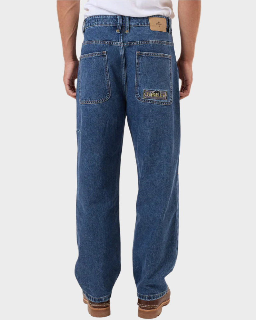 Mens Behind It All Big Slacker Denim Jeans