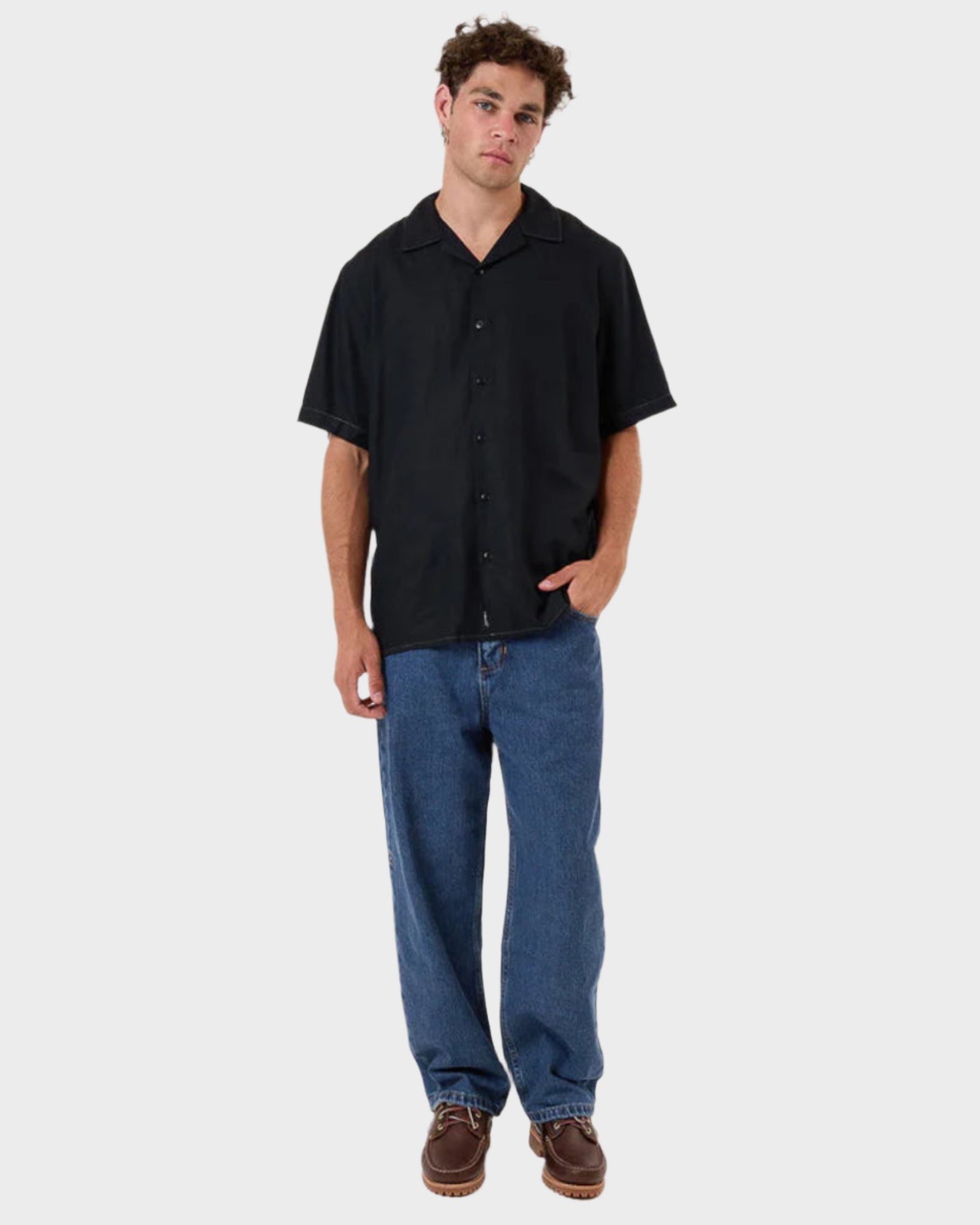 Mens Behind It All Big Slacker Denim Jeans