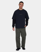 Mens Web Of Deceit Layer Box Crop Long Sleeve T-Shirt