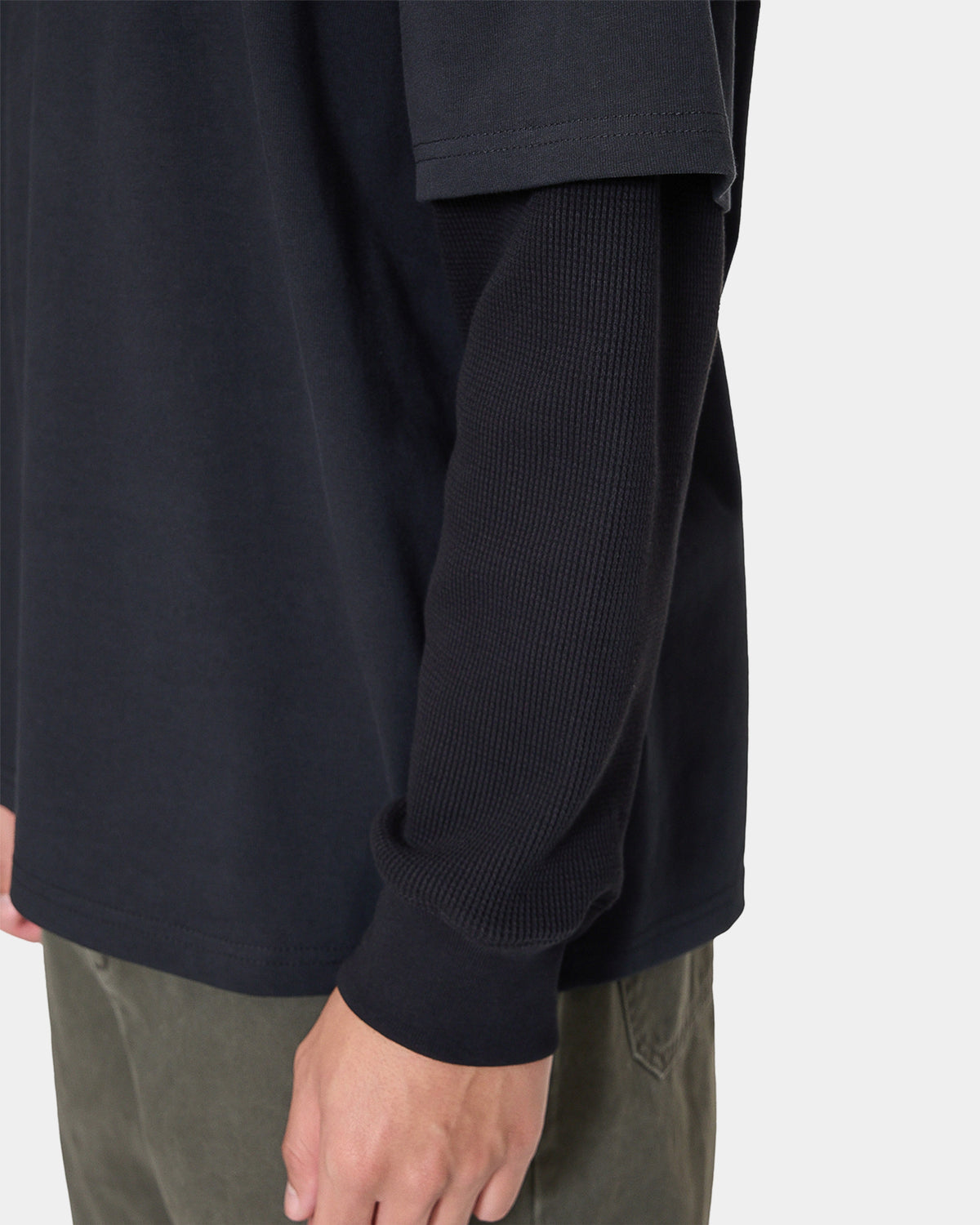 Mens Web Of Deceit Layer Box Crop Long Sleeve T-Shirt