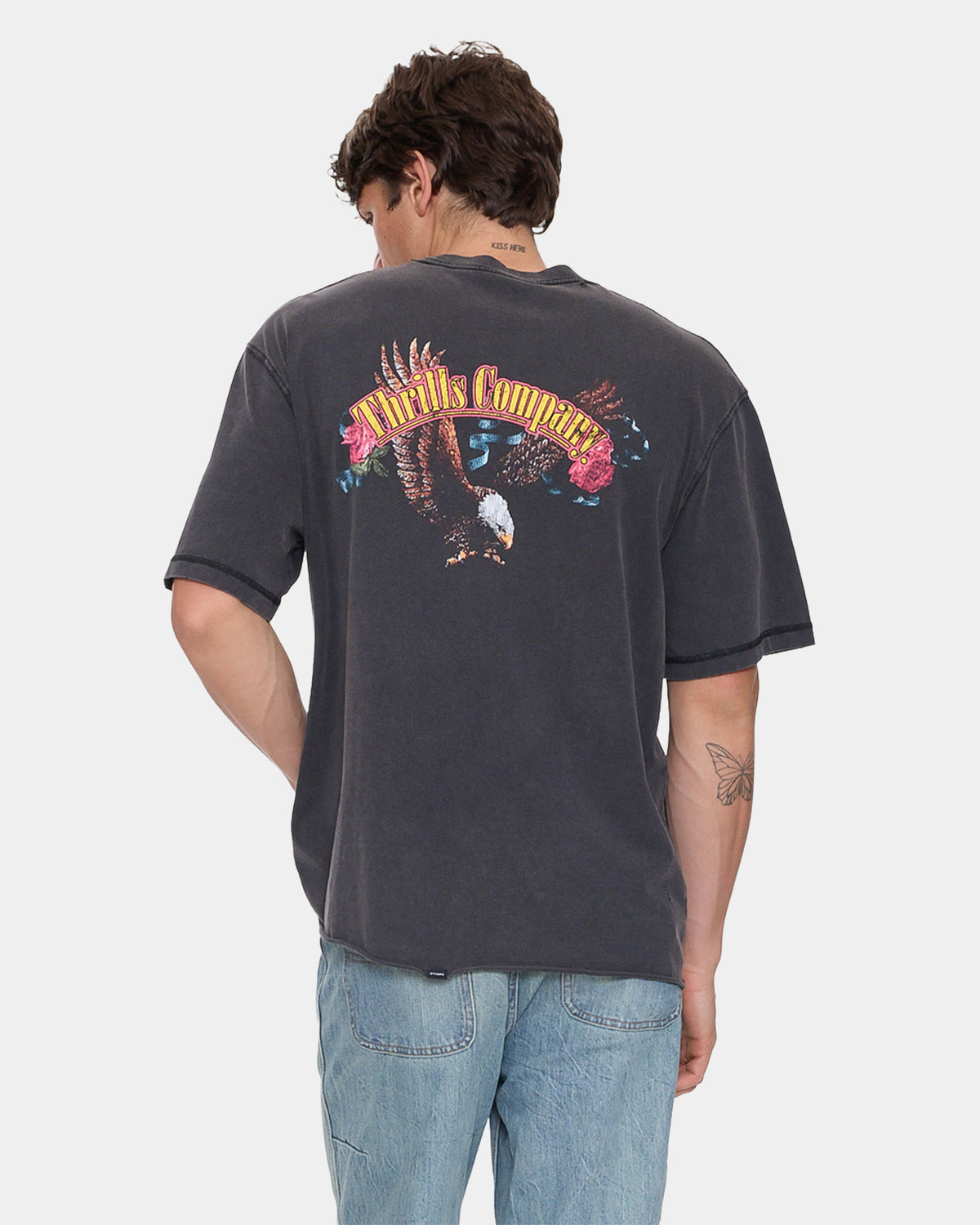 Mens Fury Oversized Cropped T-Shirt