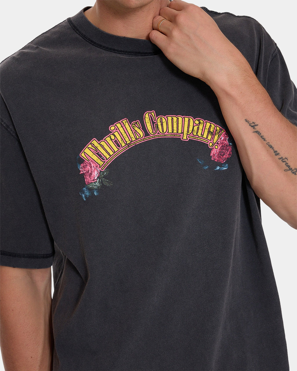 Mens Fury Oversized Cropped T-Shirt