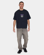 Mens Stagger Oversized Cropped T-Shirt