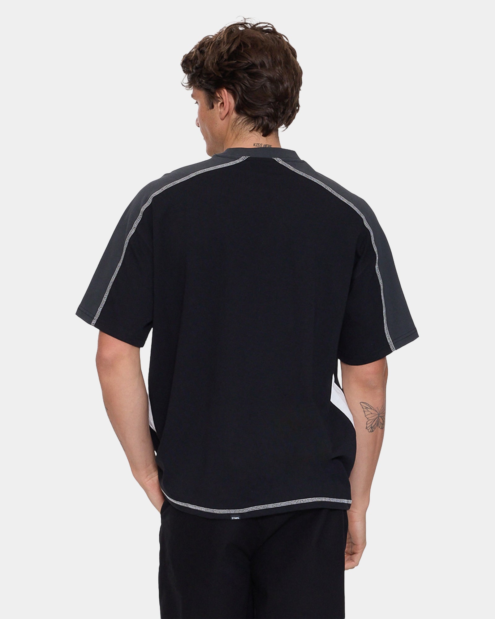 Mens Sting Of Defeat Panel Oversized T-Shirt