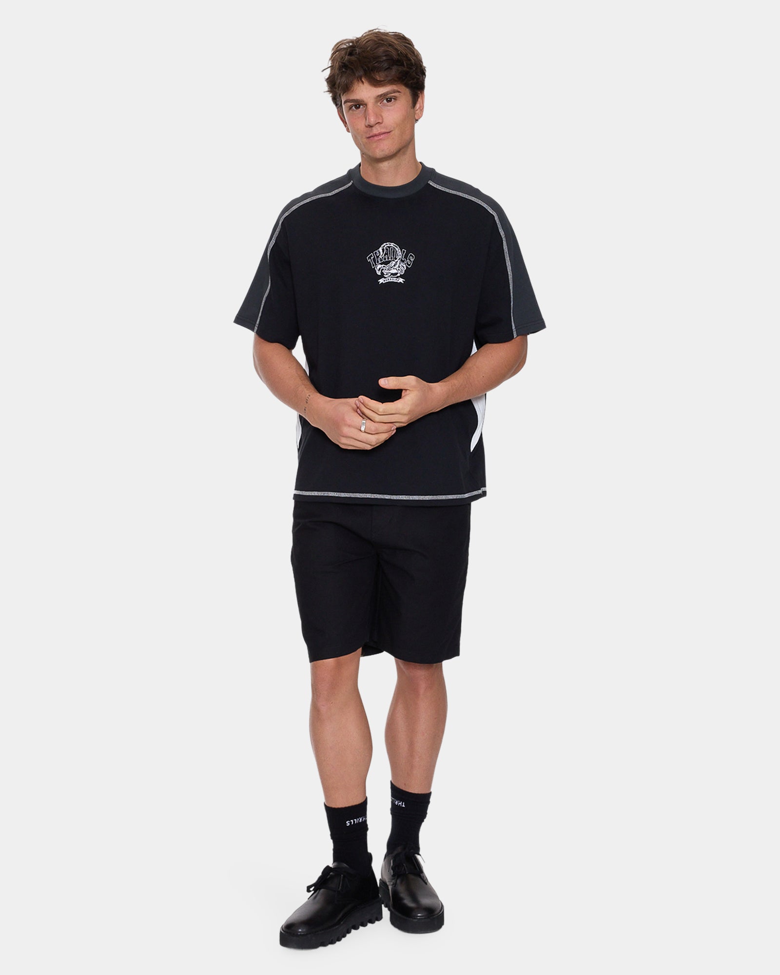 Mens Sting Of Defeat Panel Oversized T-Shirt