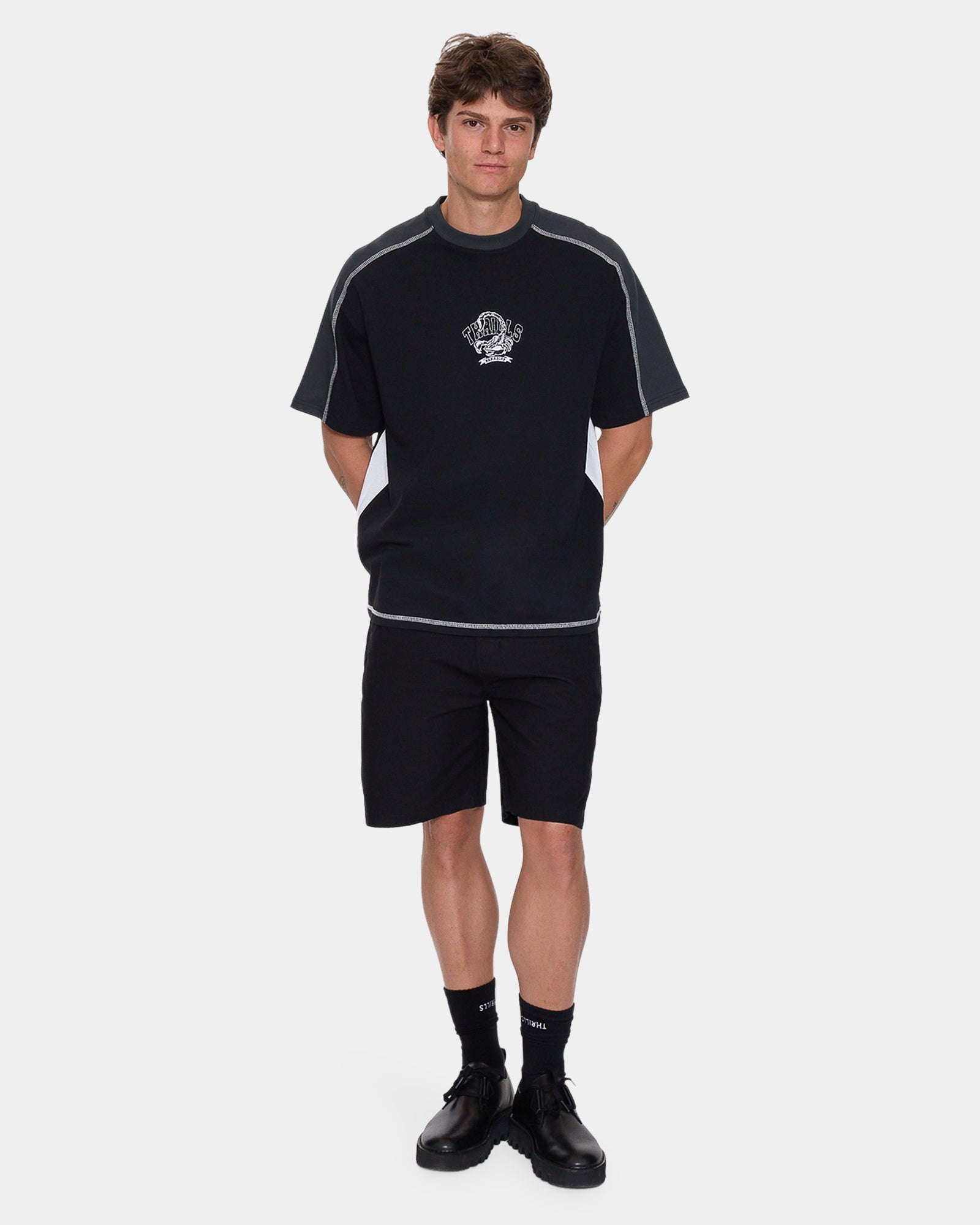 Mens Sting Of Defeat Panel Oversized T-Shirt