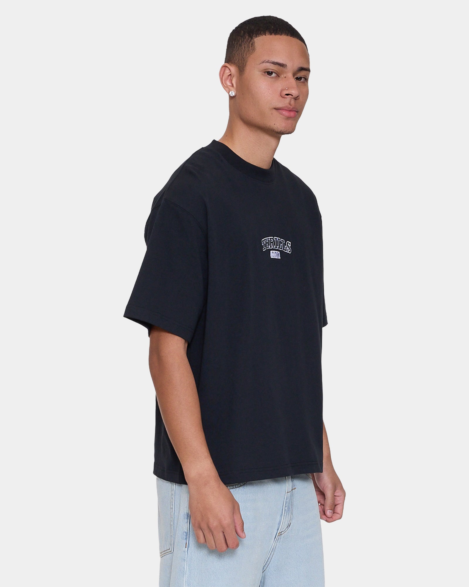 Mens Victory Embro Oversized Cropped T-Shirt