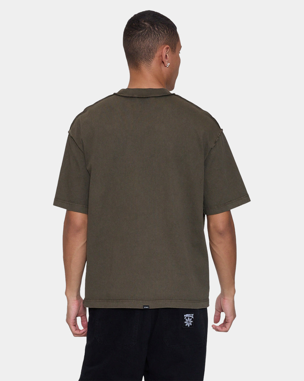 Mens Rose Brigade Oversized Cropped T-Shirt