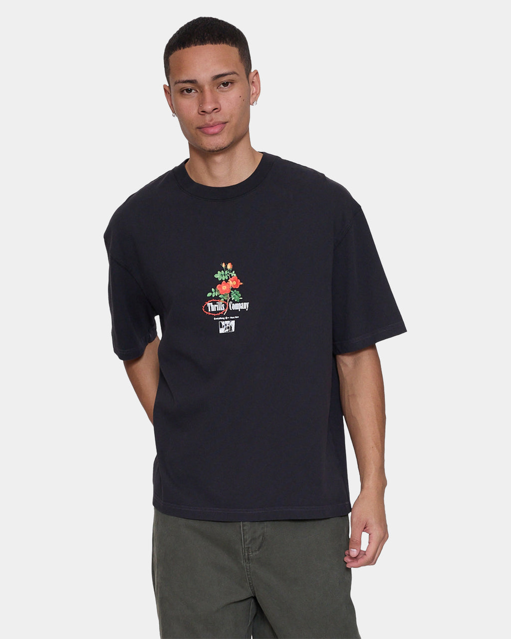 Mens Everything Here Now Oversized T-Shirt
