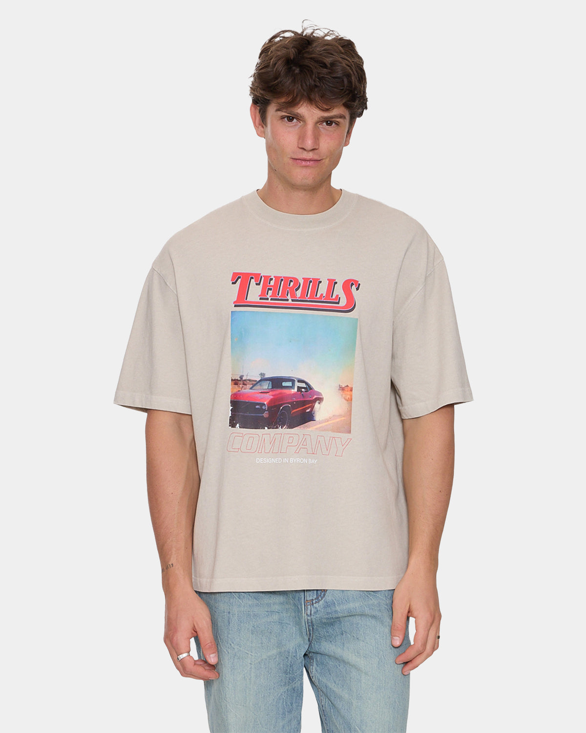 Mens Skerrt Oversized Cropped T-Shirt