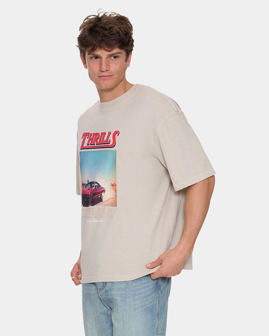 Mens Skerrt Oversized Cropped T-Shirt