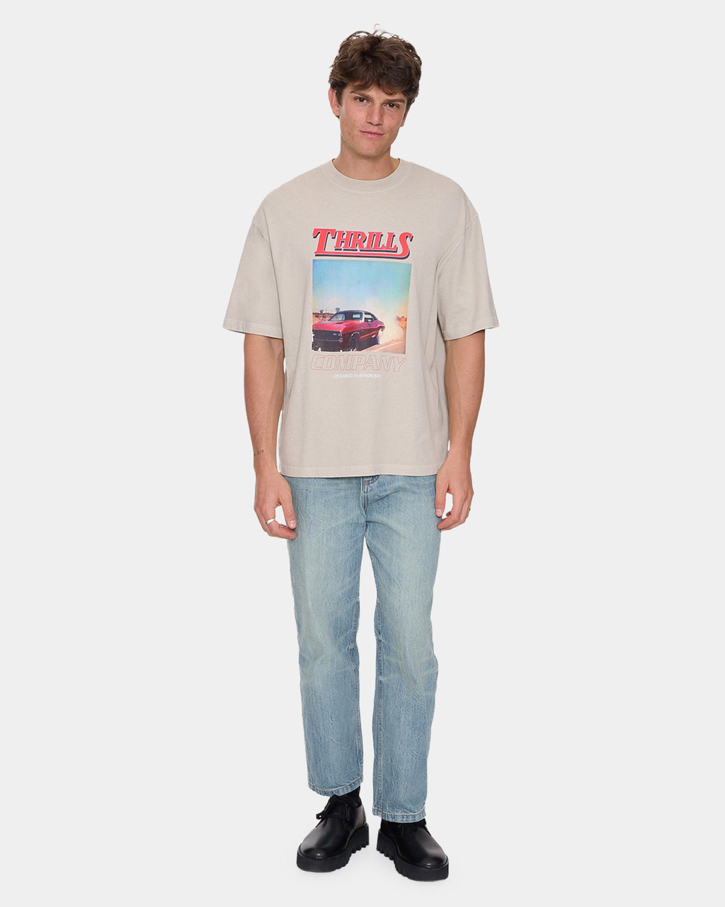 Mens Skerrt Oversized Cropped T-Shirt