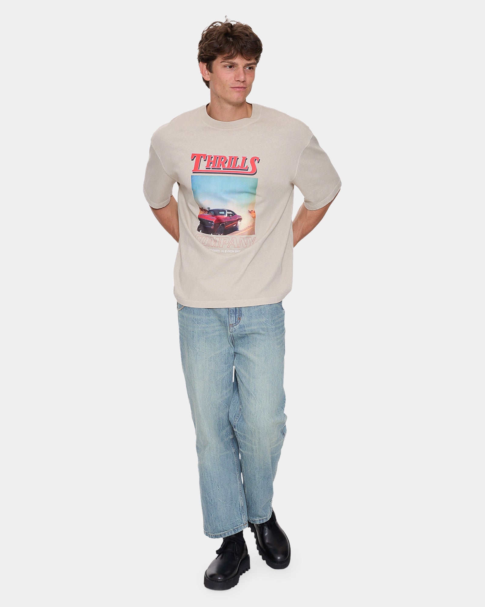 Mens Skerrt Oversized Cropped T-Shirt