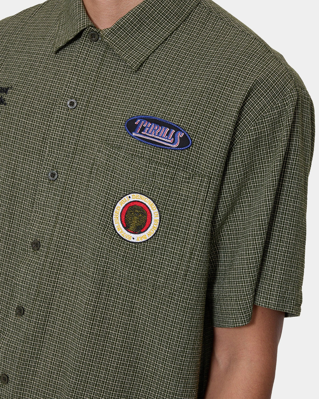 Mens Against All Odds Cropped Short Sleeve Shirt