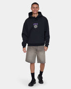 Mens Stagger Slouch Cropped Pullover Hoodie