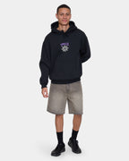 Mens Stagger Slouch Cropped Pullover Hoodie