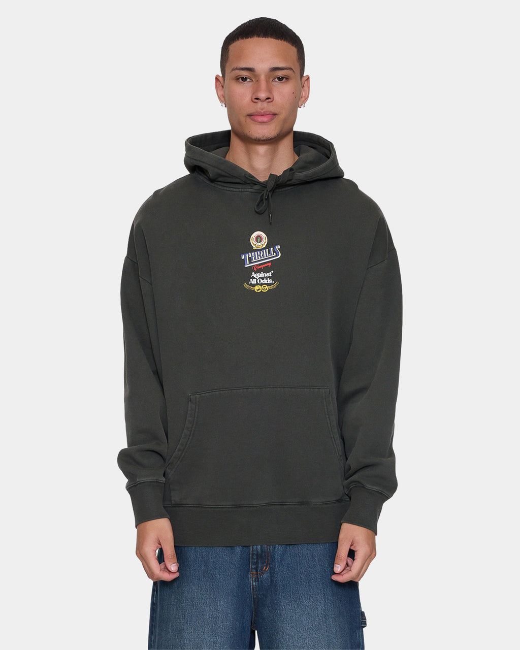 Mens Against All Odds Slouch Pullover Hoodie