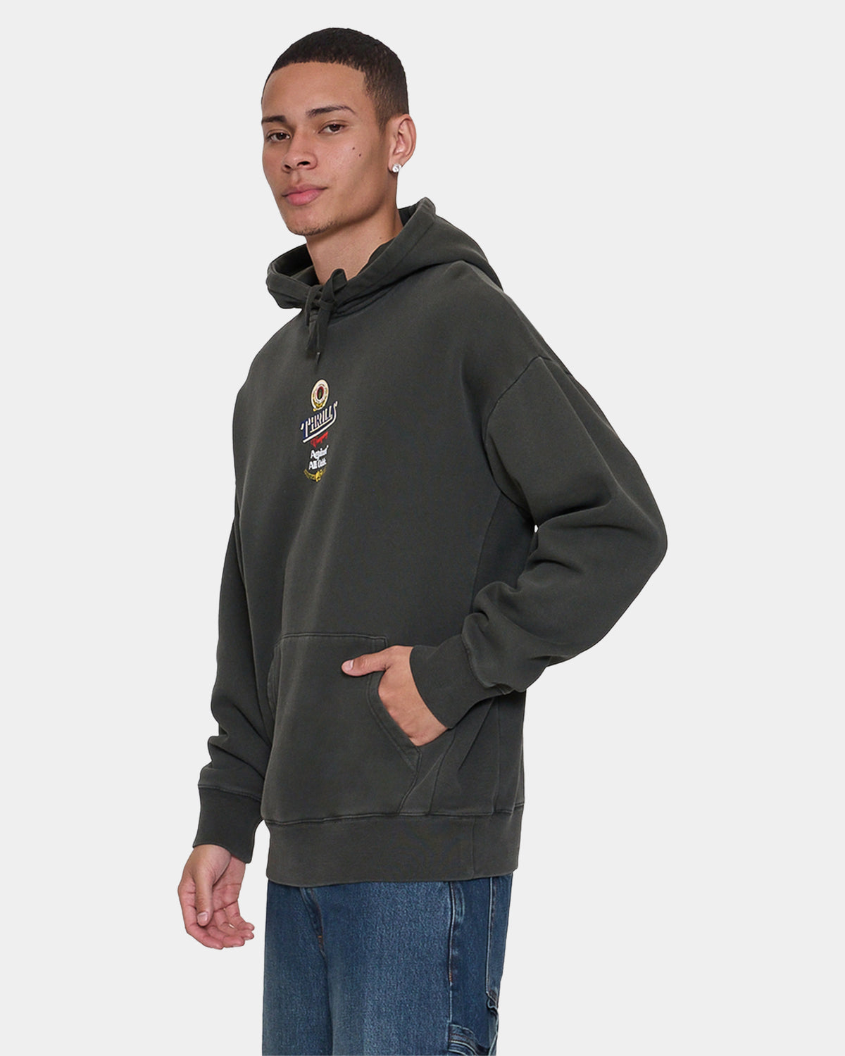 Mens Against All Odds Slouch Pullover Hoodie