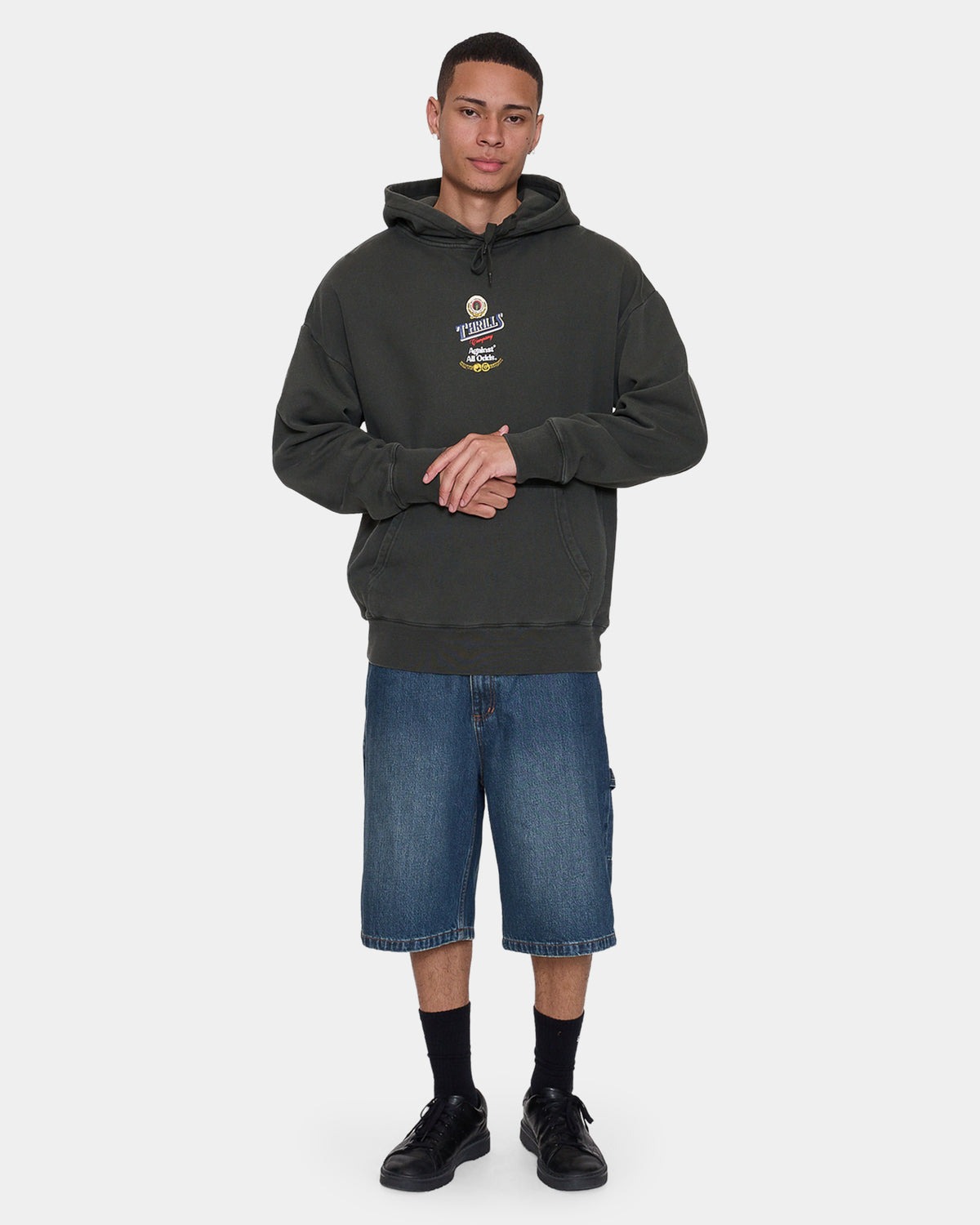 Mens Against All Odds Slouch Pullover Hoodie