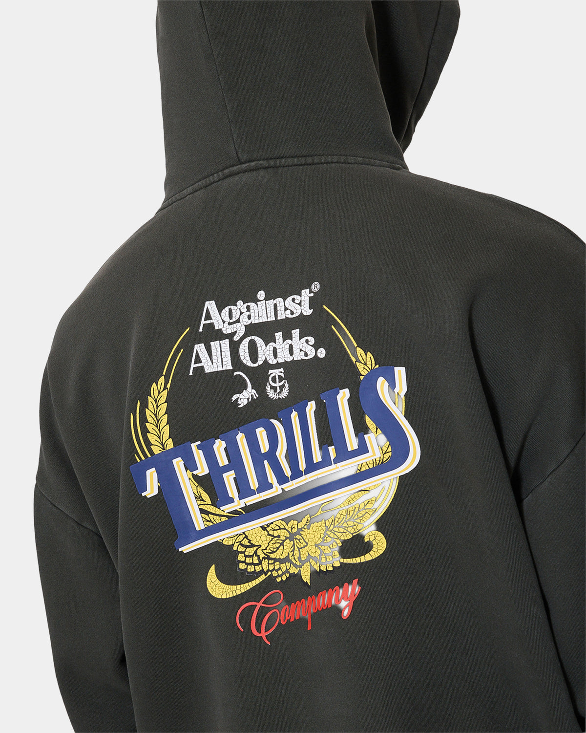 Mens Against All Odds Slouch Pullover Hoodie