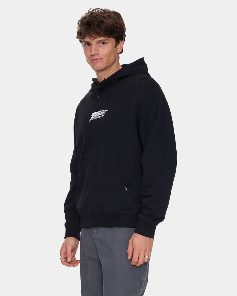 Mens Heavy Voltage Slouch Cropped Pullover Hoodie