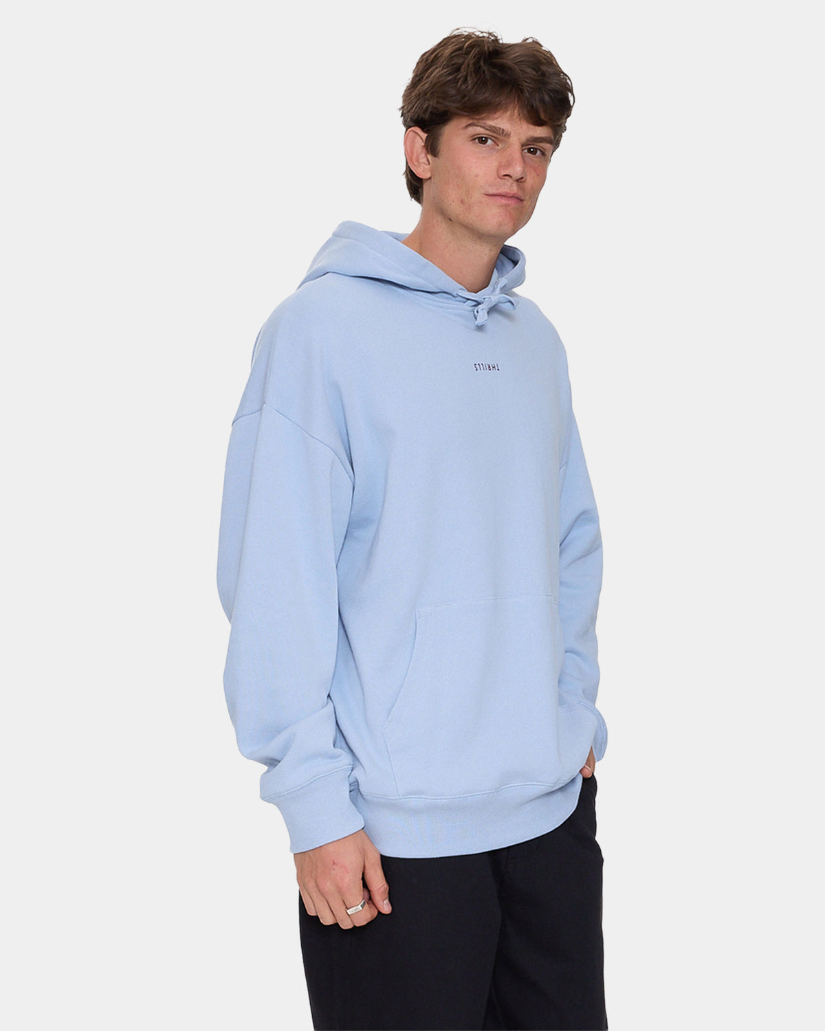 Mens Minimal Thrills Slouch Pullover Hoodie