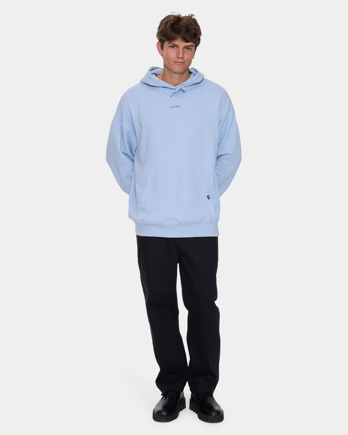 Mens Minimal Thrills Slouch Pullover Hoodie