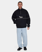Mens Between Chaos & Calm Quarter Zip Fleece Jumper