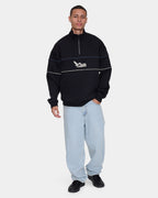 Mens Between Chaos & Calm Quarter Zip Fleece Jumper