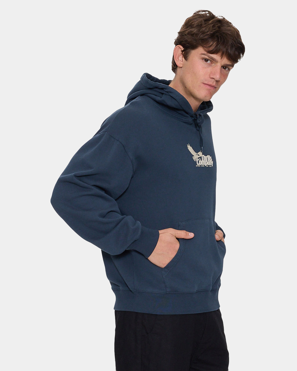 Mens Between Chaos & Calm Slouch Pullover Hoodie
