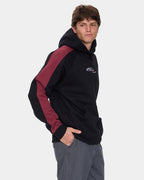 Mens Spectral Raglan Panel Cropped Pullover Hoodie