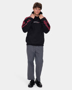 Mens Spectral Raglan Panel Cropped Pullover Hoodie