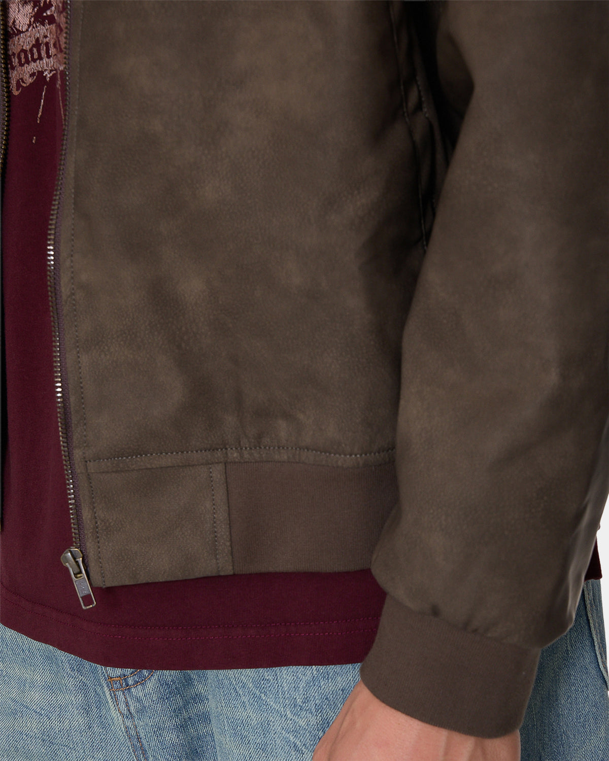 Mens Deep In The Heart Of Byron Leather Jacket