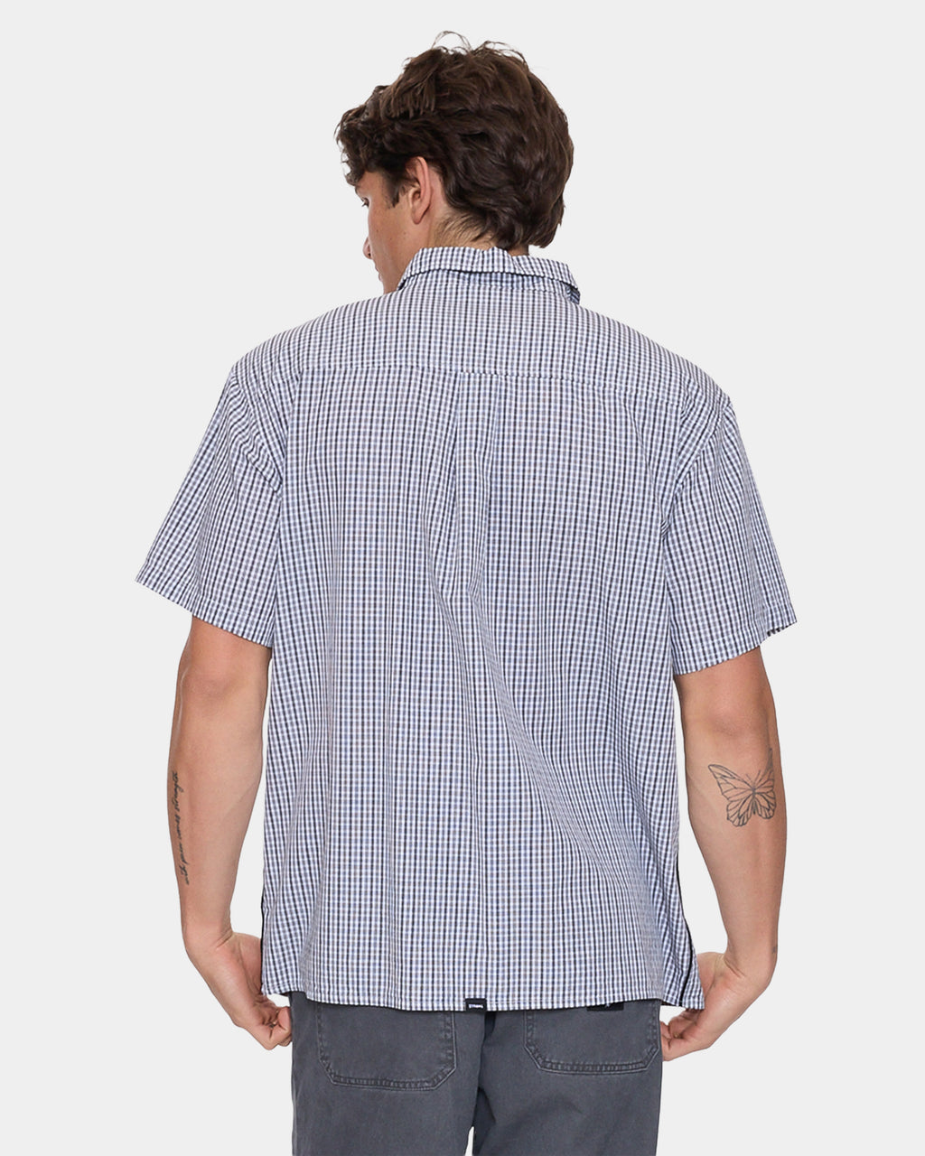 Mens Heavy Voltage Cropped Short Sleeve Shirt