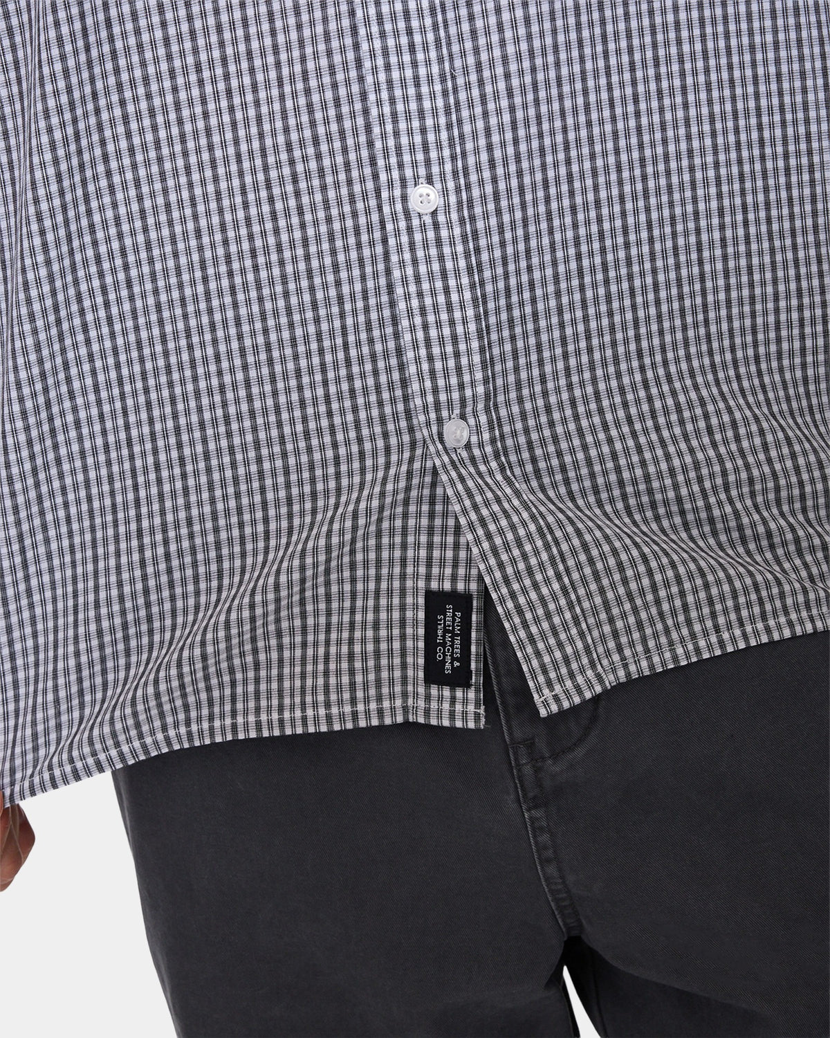 Mens Heavy Voltage Cropped Short Sleeve Shirt
