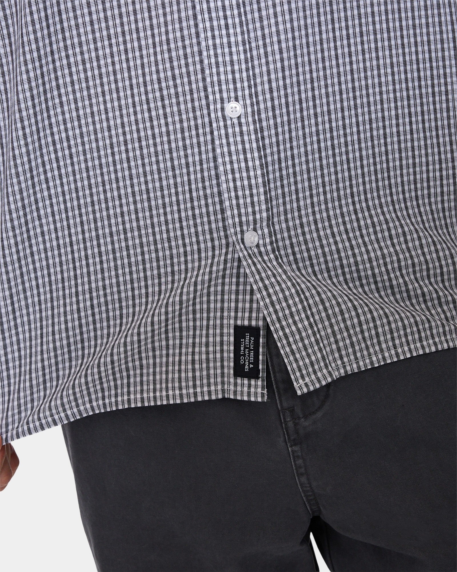 Mens Heavy Voltage Cropped Short Sleeve Shirt