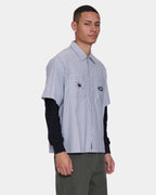 Mens Web Of Deceit Cropped Short Sleeve Shirt