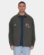 Mens Against All Odds Cropped Overshirt Casual Jacket