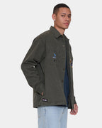 Mens Against All Odds Cropped Overshirt Casual Jacket